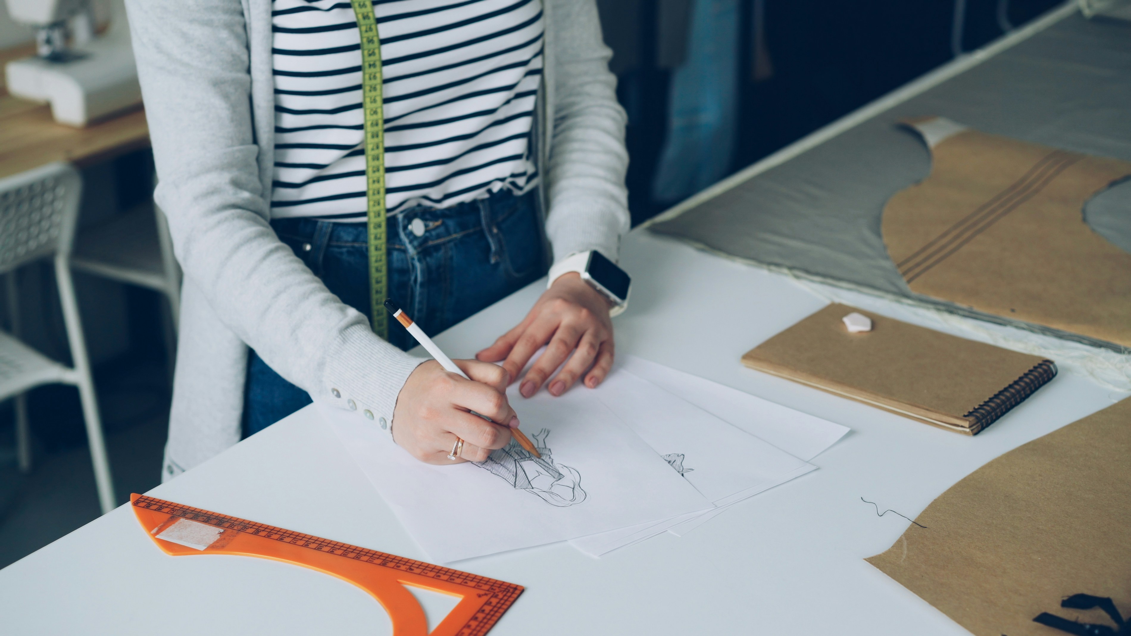 Fashion design sketching